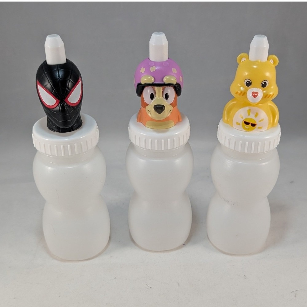 Marvel Bluey Care Bears Good2Grow Toppers Sippy‎ Cup Toppers Kids Drink Spout's